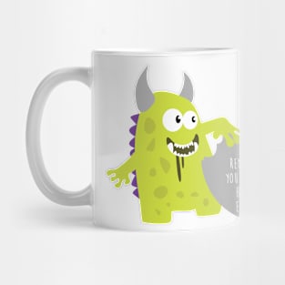 Monster Ate My Heart - Remember you are my happy ending - Happy Valentines Day Mug